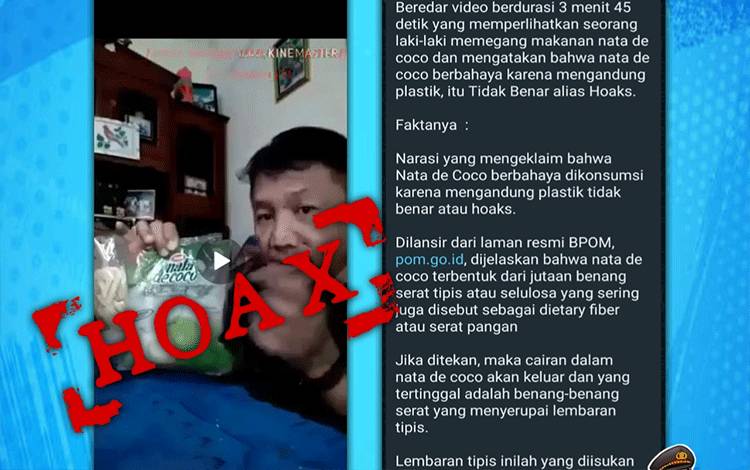 Polda Kalteng Nyatakan Video Nata De Coco Berisi Plastik Hoaks