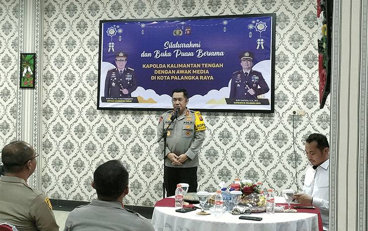 Kapolda Kalteng Buka Bersama dengan Wartawan