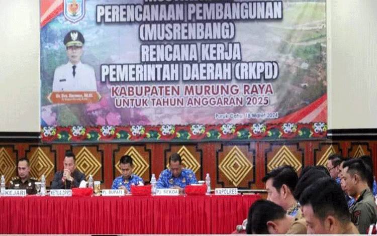 Pj Bupati Murung Raya: Musrenbang Momentum Strategis dalam Merumuskan Arah Pembangunan