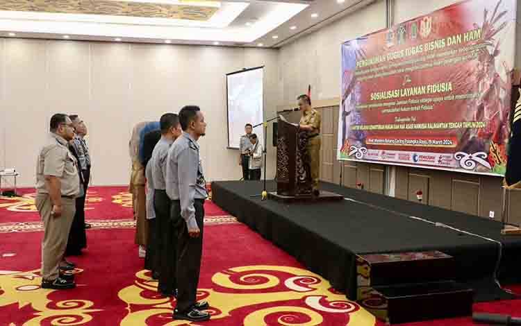 Kukuhkan Gugus Tugas, Herson B Aden Harapkan Kerja Sama Perencanaan Bisnis HAM