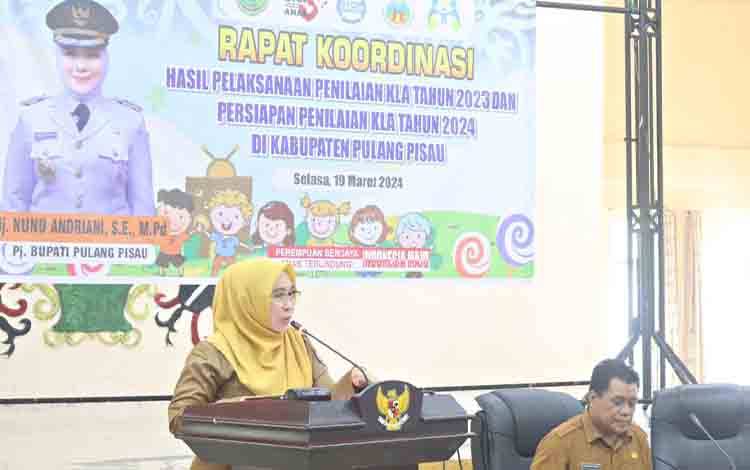 Begini Kata Pj Bupati Pulang Pisau saat Hadiri Persiapan Penilaian Kabupaten Layak Anak