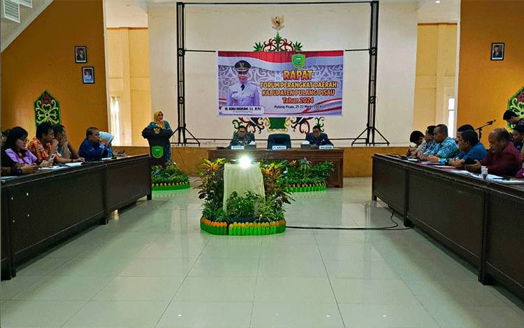 Rapat Forum Perangkat Daerah, Ini Kata Pj Bupati Pulang Pisau