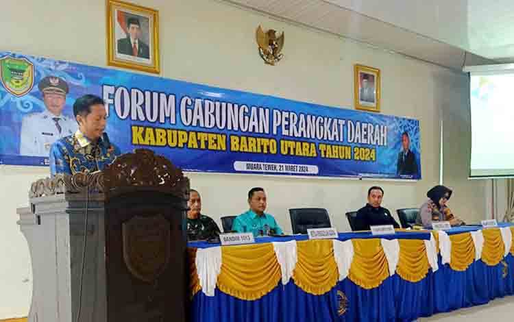 Pj Bupati Barito Utara Buka Forum Perangkat Daerah?