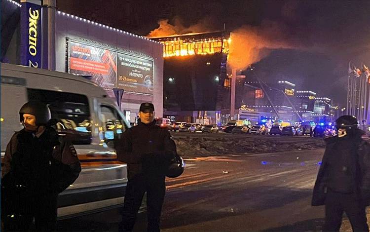 Rusia: 147 Orang Terluka Dalam Penembakan Gedung Konser di Moskow