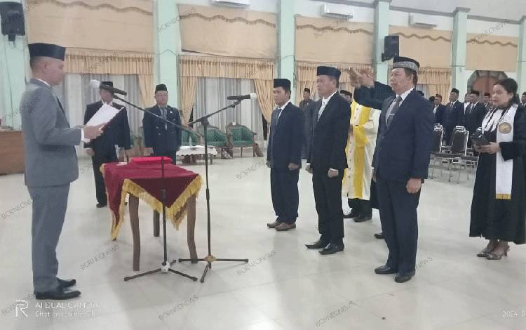 Ini Pesan Bupati Gunung Mas kepada Puluhan Pejabat yang Dilantik