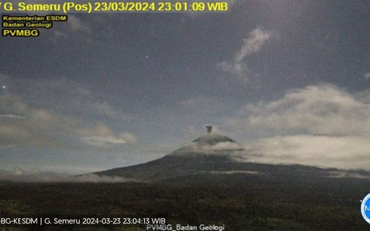 Gunung Semeru Kembali Erupsi Dengan Letusan Setinggi 1,2 km