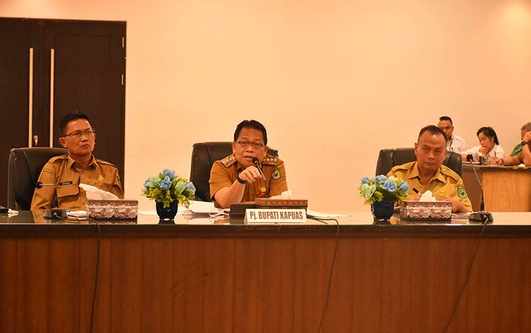 Ikuti Rapat Asistensi Penyusunan Laporan Evaluasi Kinerja Triwulan II, ini Kata Pj Bupati Kapuas