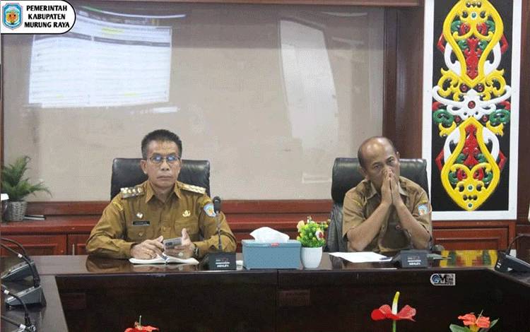 Hadiri Rakor Pengendalian Inflasi, Pj Bupati Mura: Murung Raya Gelar Operasi Pasar