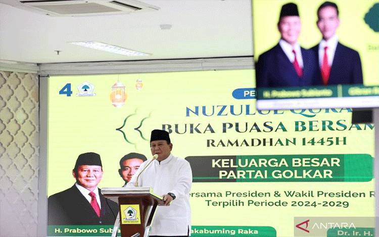 Prabowo: Lebih Baik Golkar Bersama Kami Faripada Tidak Ada Golkar