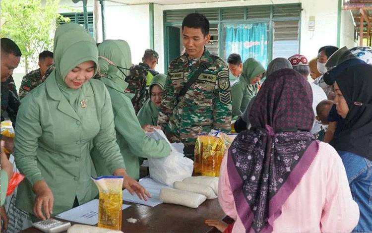 Bazar Murah Digelar Kodim Kapuas untuk Bantu Warga Penuhi Kebutuhan Pokok Jelang Lebaran