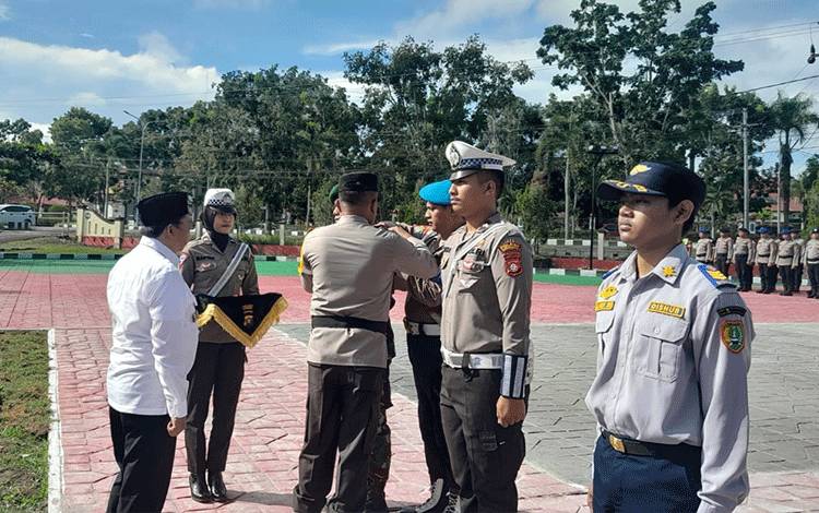 Polres Sukamara Laksanakan Apel Gelar Pasukan Operasi Ketupat Telabang
