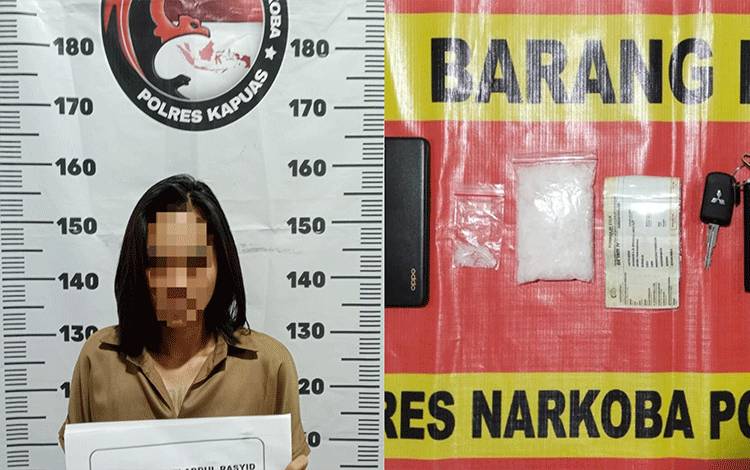 Perempuan Muda Asal Kapuas ini Ditangkap Polisi Karena Miliki Puluhan Gram Sabu