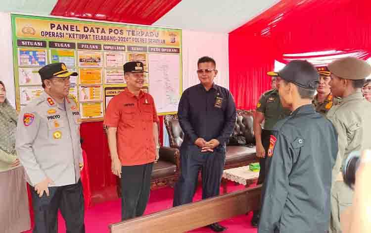 Pj Bupati Tinjau Posko Lebaran di Kuala Pembuang