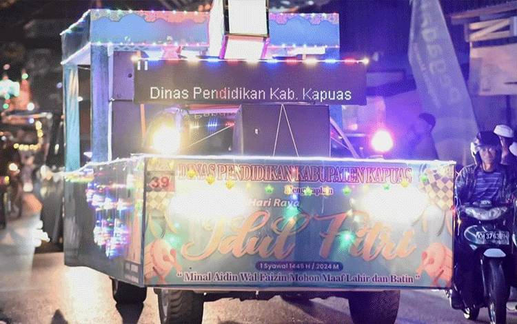 Anggota DPRD Kapuas ini Apresiasi Pawai Gebyar Gema Takbir