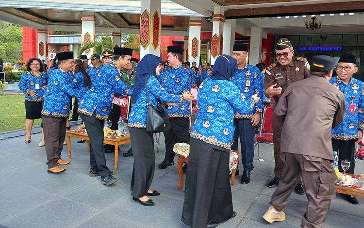 Pemkab Katingan Gelar Apel Gabungan Pasca Libur Idul Fitri