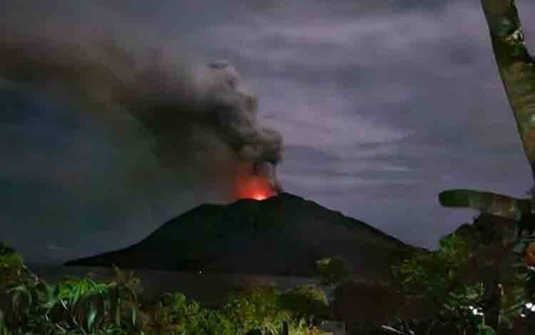838 Warga akan Dievakuasi ke Tagulandang Pascaletusan Gunung Ruang
