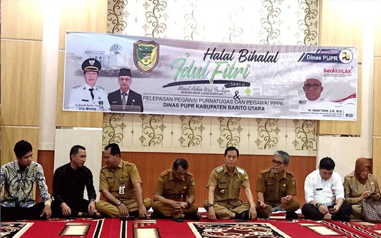 Pj Bupati Barito Utara Hadiri Halal Bihalal di Dinas PUPR