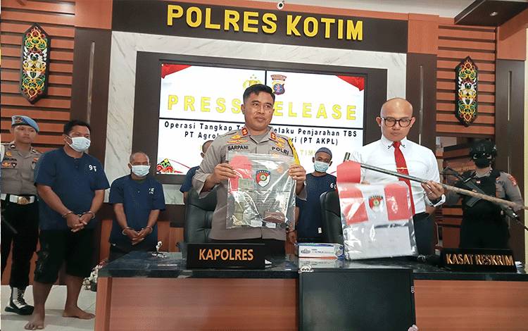 Polres Kotim Menemukan 24 Pengepul Menerima Sawit Hasil Curian, Ini Peringatan Tegas Kapolres