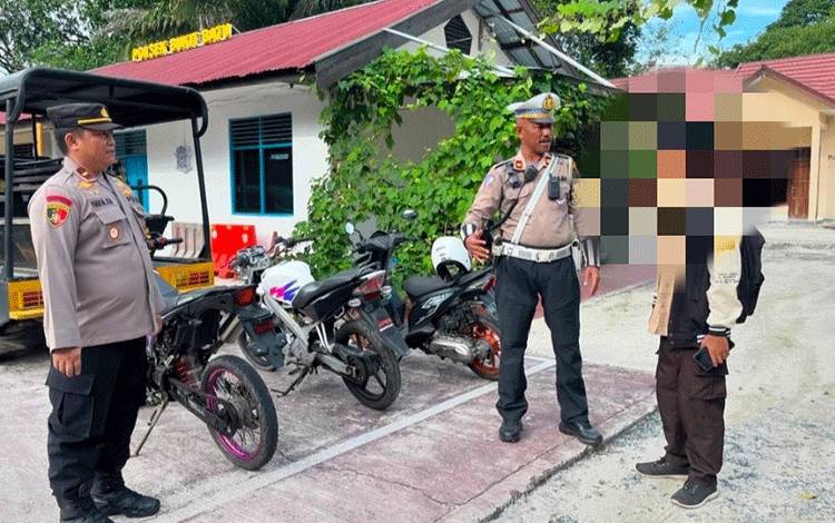 Polsek Bukit Batu dan Satlantas Polresta Palangka Raya Lakukan Razia Knalpot Bronh?