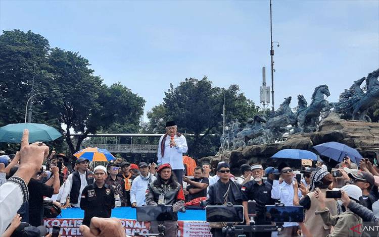 Din Syamsuddin Ajak Peserta Aksi unjuk Rasa Tahan Amarah
