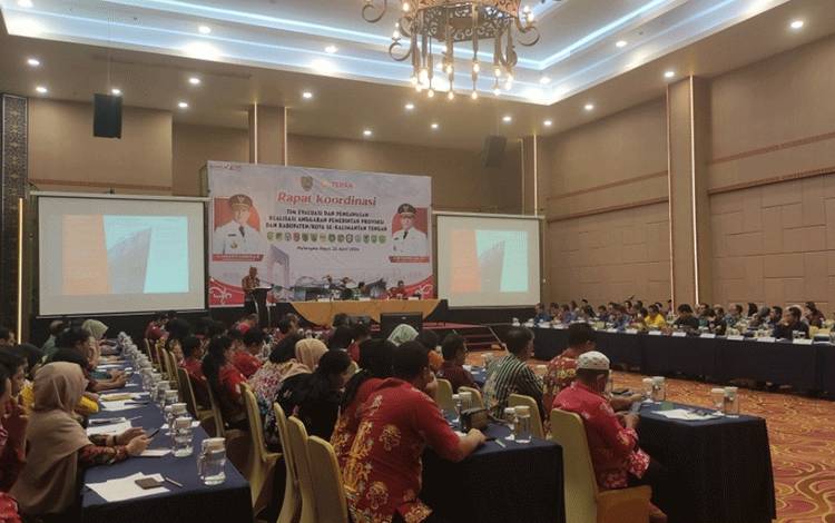 Pemprov Kalteng Evaluasi Realisasi Anggaran