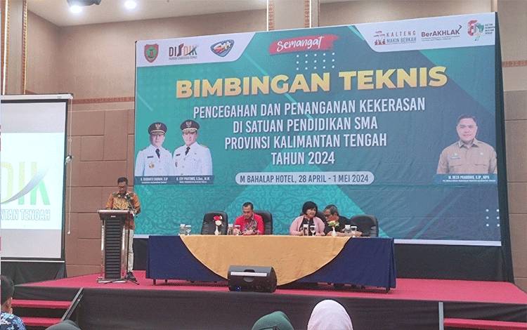 Disdik Kalteng Berikan Bimtek Pencegahan dan Penanganan Kekerasan