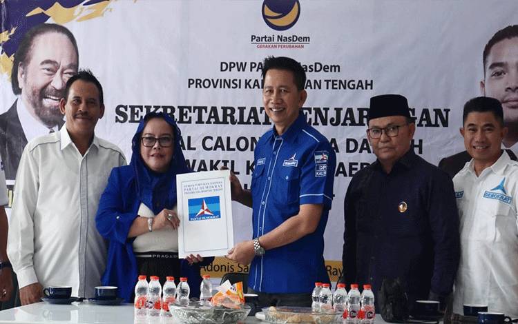 Nadalsyah Pendaftar Pertama Bakal Calon Gubernur Kalteng Melalui DPW NasDem