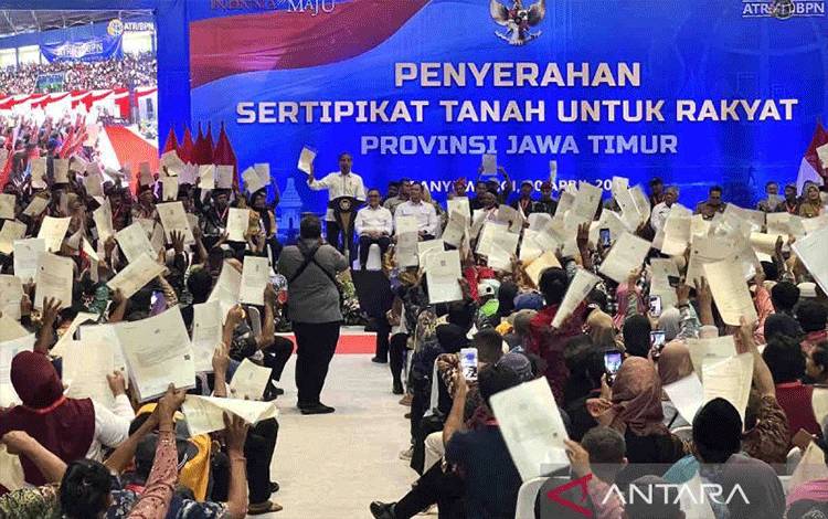 Kementerian ATR/BPN Telah Terbitkan 38.194 Sertifikat Tanah Elektronik