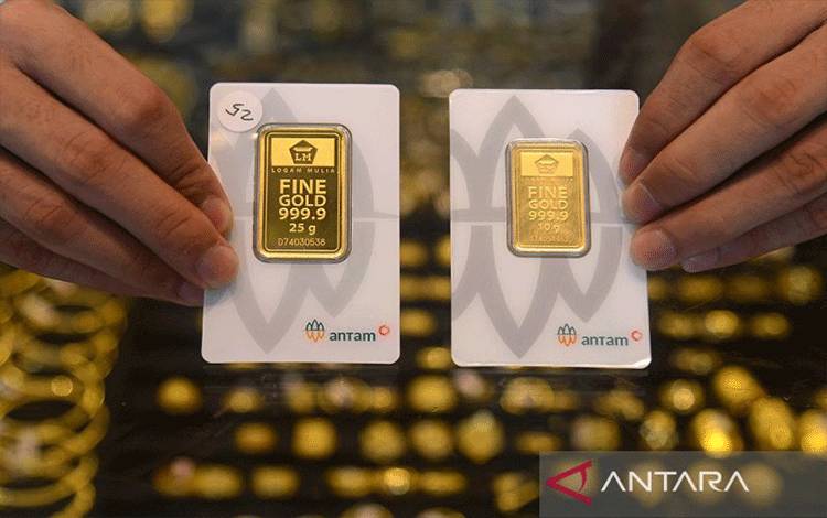 Harga Emas Antam Anjlok Rp11.000 Jadi Rp1,350 Juta Per Gram