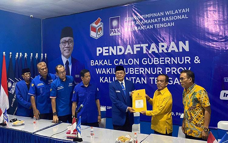 Abdul Razak Daftar ke DPW PAN Kalteng Perkuat Dukungan Calon Gubernur