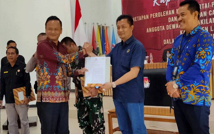 KPU Lamandau Tetapkan Perolehan Kursi DPRD, Ini Daftar Mereka