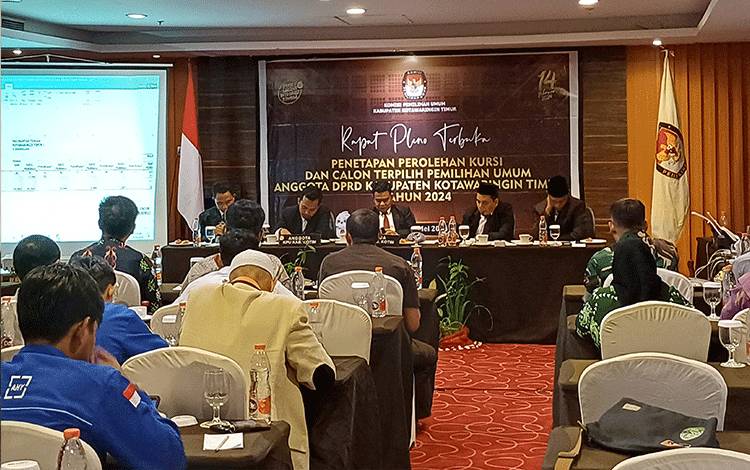 KPU Kotim Tetapkan Perolehan Kursi Anggota DPRD Kabupaten Hasil Pemilu 2024