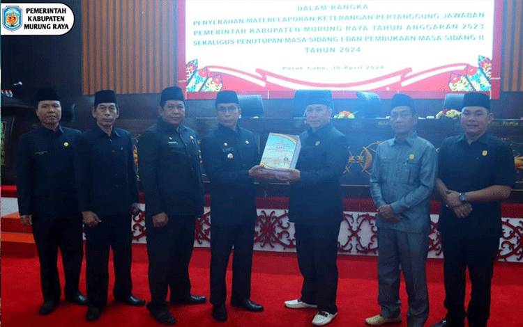 DPRD Murung Raya Gelar Rapat Paripurna LKPj Pemkab 2023