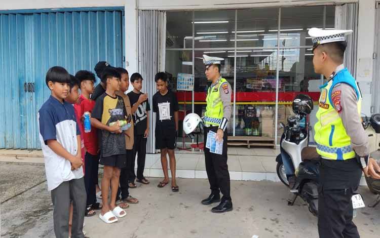 Satlantas Polres Katingan Edukasi Keselamatan Berlalu Lintas