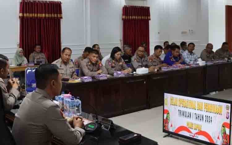 Kapolres Pimpin Gelar Operasional Triwulan I 2024