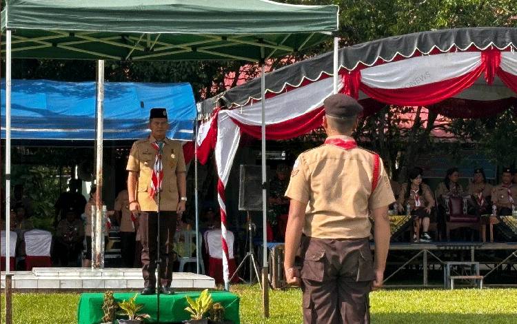 Hadiri Penutupan Lomba Giat Penggalang, Bupati Gunung Mas Katakan Hal Ini