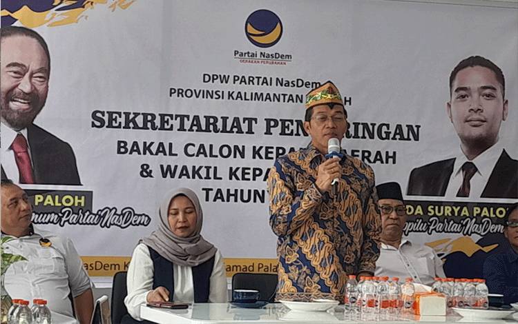 Perdie M Yoseph Daftar Bakal Calon Wakil Gubernur ke NasDem Kalteng
