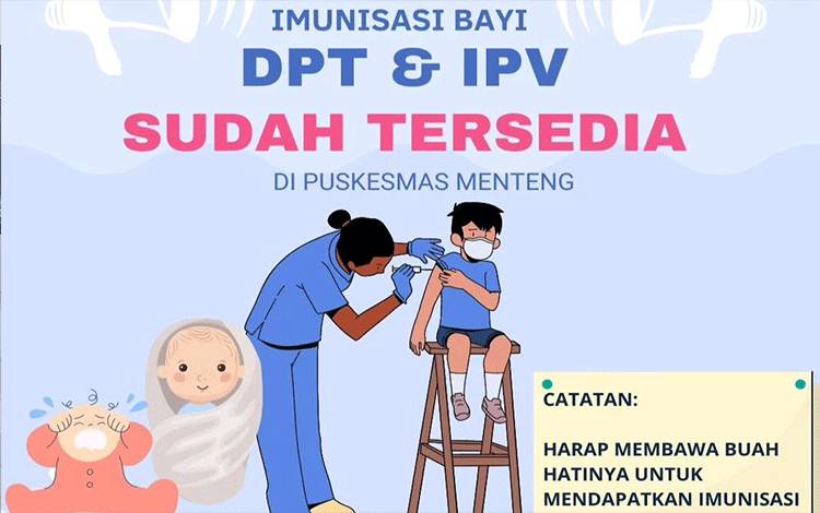Imunisasi DPT dan IPV Tersedia di Puskesmas Menteng