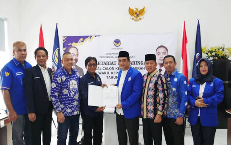 Rojikinnor Daftar Bakal Calon Bupati Mura dan Wali Kota Palangka Raya Melalui NasDem Kalteng