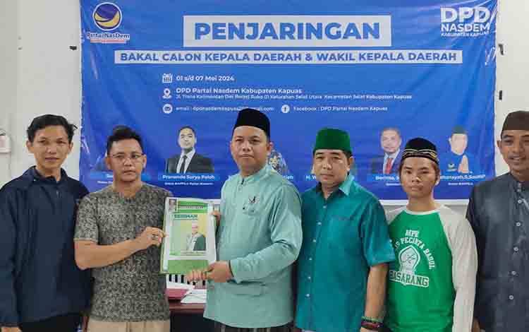 Habib Ismail Daftar ke Nasdem untuk Maju Bacalon Bupati Kapuas