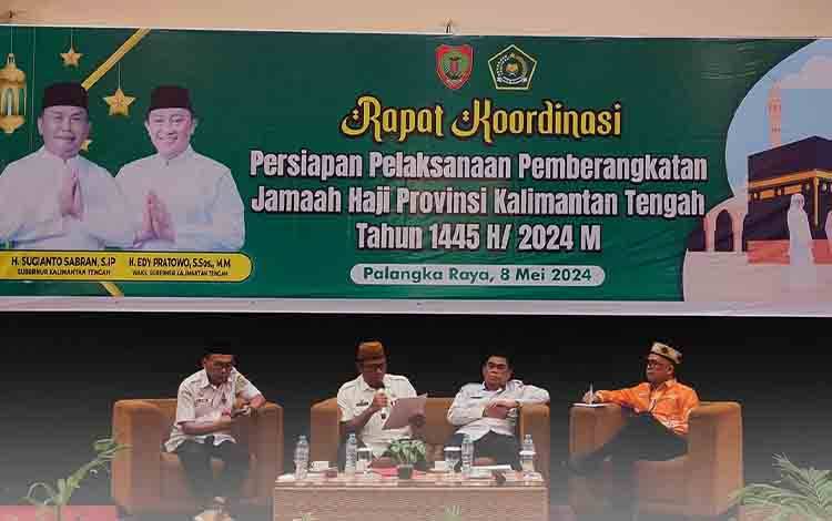 Pemkab Seruyan Ikuti Rakor Pemberangkatan Haji Tingkat Provinsi