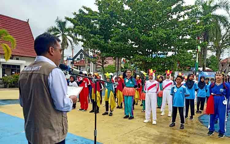 16 Peserta Tingkat SD dan SMP Ikuti Lomba Senam Sekolah Sehat Peringati Hardiknas