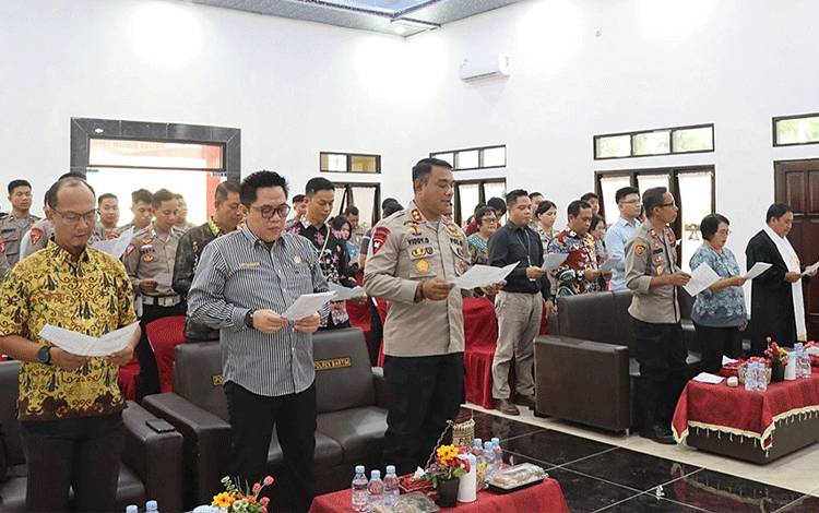 Polres Barito Timur Syukuran Pembangunan Kapel Tantya Sudhirajati