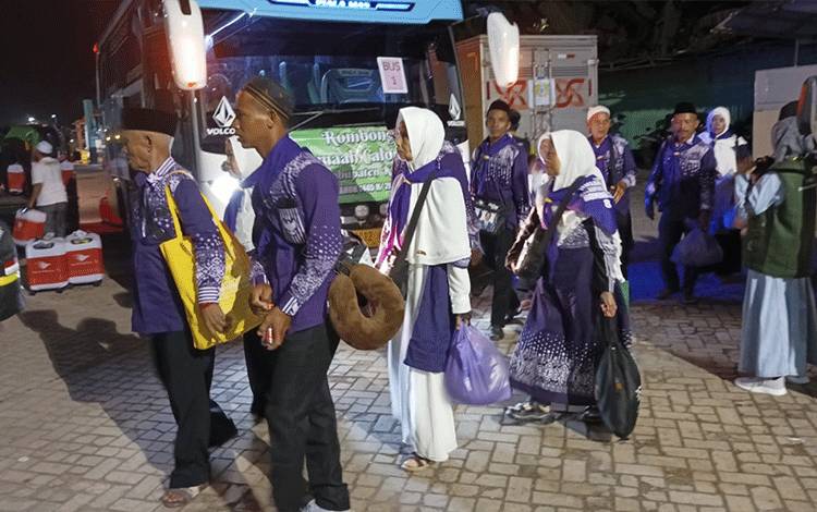43 Jemaah Calon Haji Kapuas Tergabung di Kloter 5 Tiba di Embarkasi Banjarmasin
