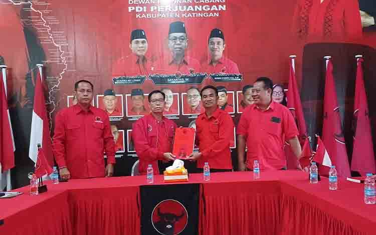Ketua DPRD Katingan Daftar Bacalon Kepala Daerah di PDI Perjuangan