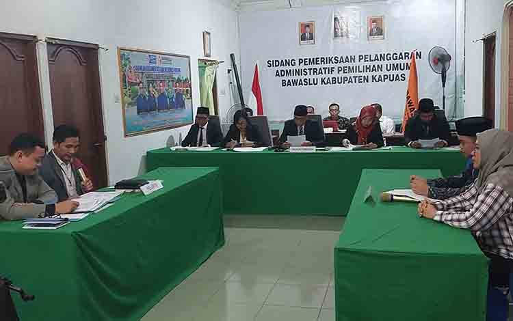 Bawaslu Kapuas Mulai Sidangkan Pemeriksaan Dugaan Pelanggaran Administratif Pemilu