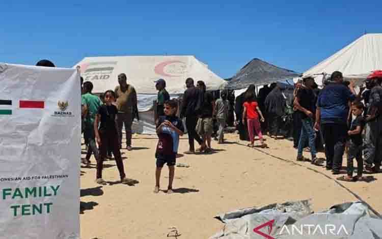 Baznas RI Dirikan Tenda Darurat dan Toilet Umum untuk Masyarakat Gaza