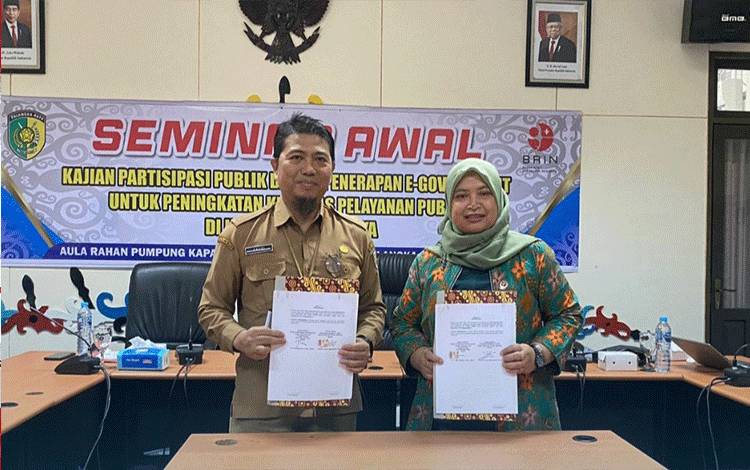 Pemko Palangka Raya dan BRIN Kaji Partisipasi Publik dalam Penerapan E-Government