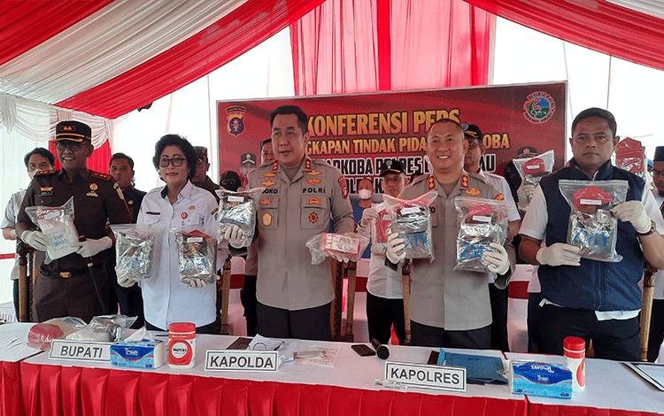 Kapolda Kalteng: 33,8 Kg Sabu dari 5 Tersangka Selamatkan 677 Ribu Orang dari Ancaman Narkoba