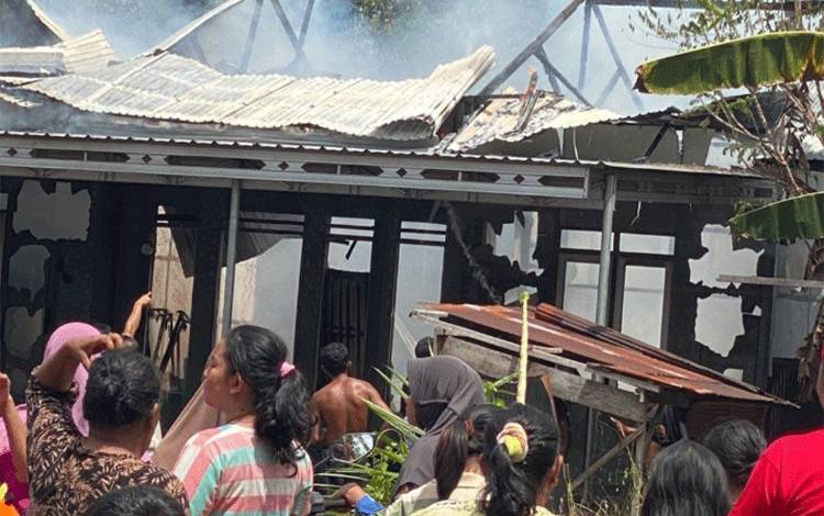 Rumah Terbakar Diduga Akibat AC Meledak di Kotim